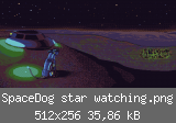 SpaceDog star watching.png